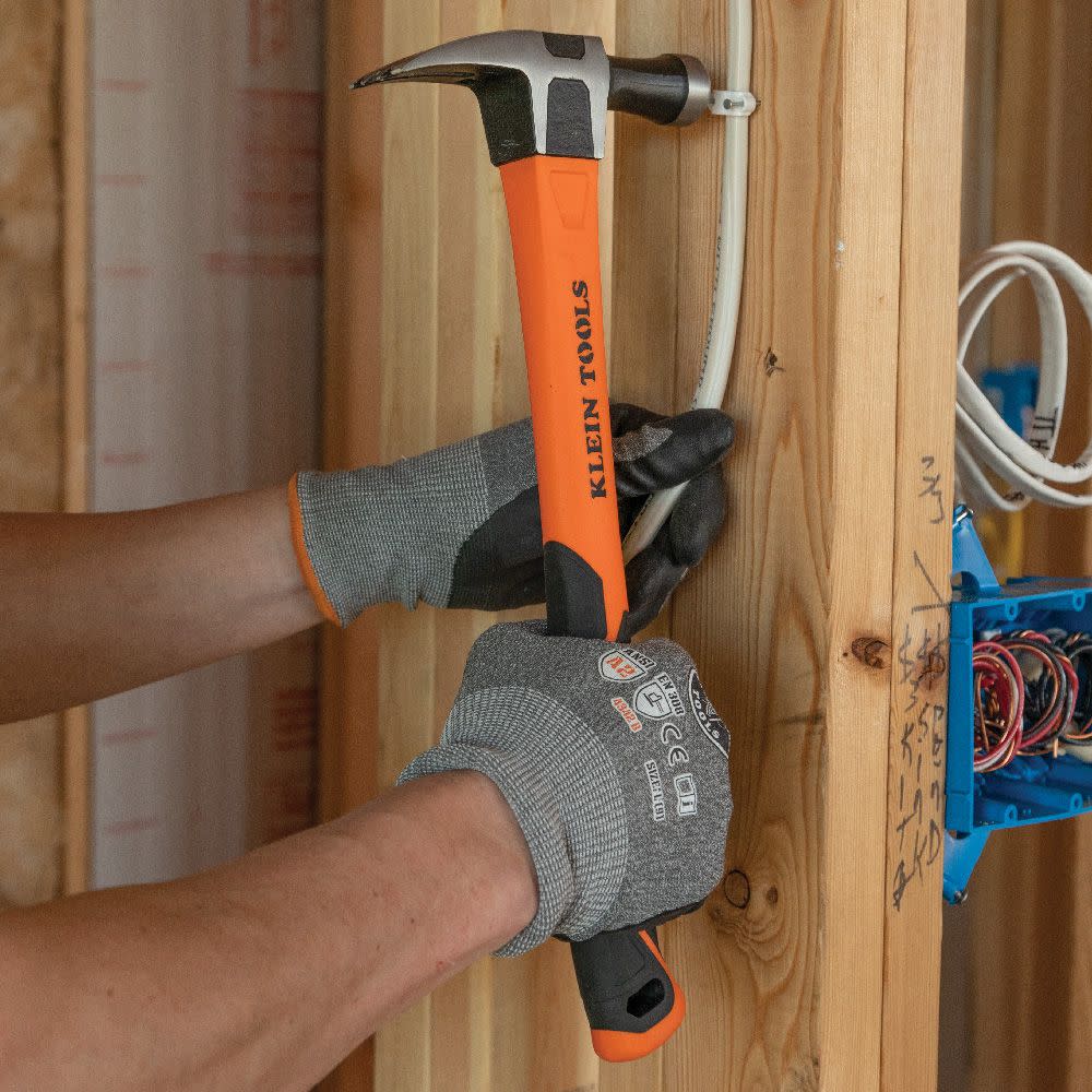 Klein Tools Electricians Hammer Straight Claw 18oz 15″ - Ascmtools