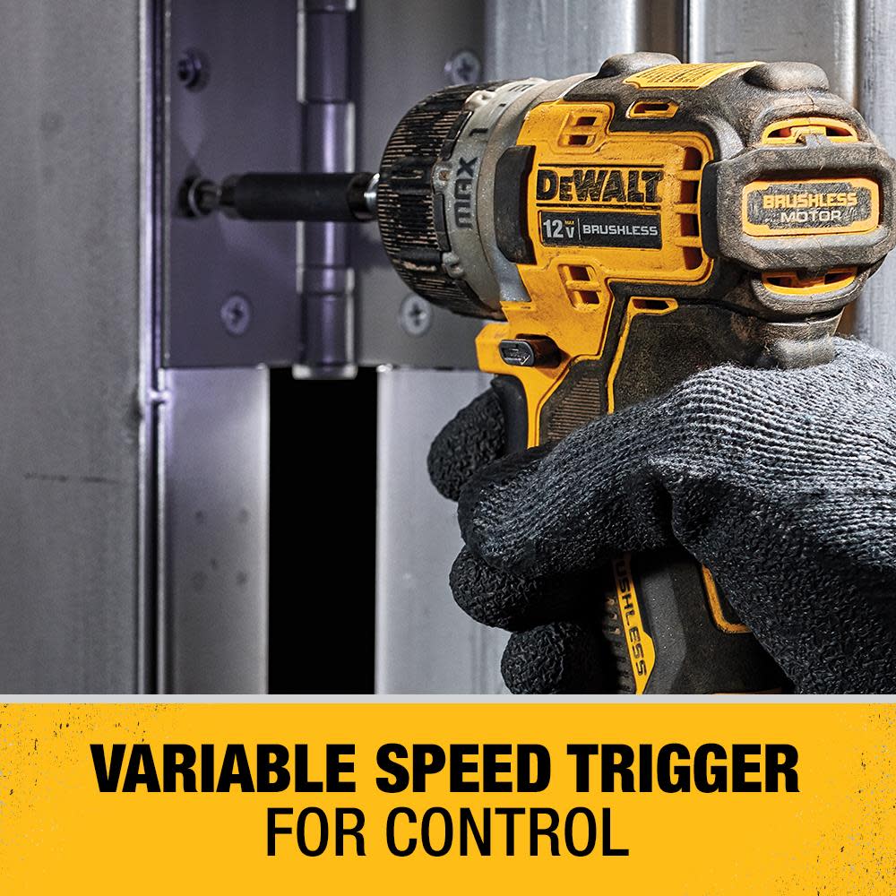 DEWALT 1/4-in 12V Max Brushless Cordless Screwdriver Kit - Ascmtools
