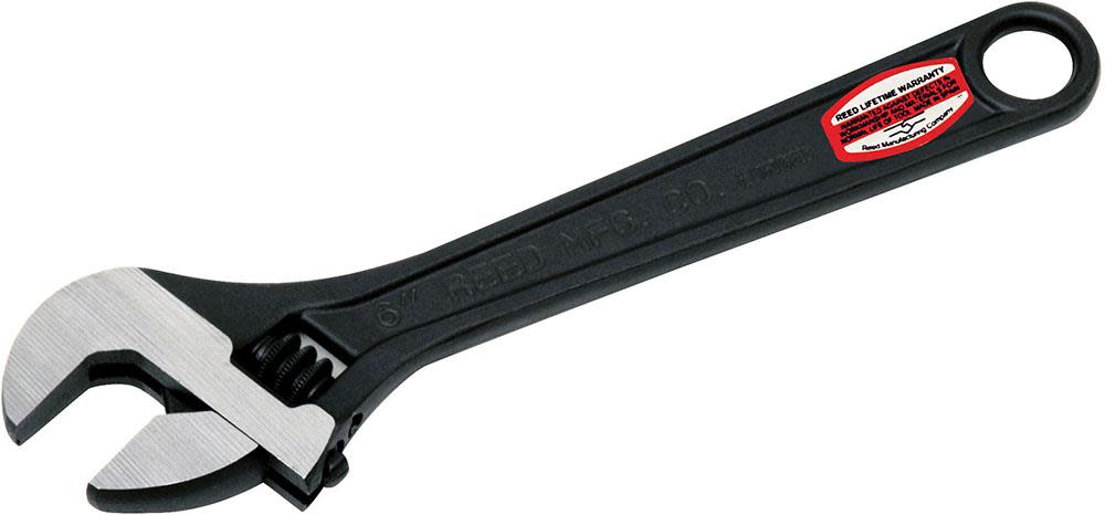 Reed Mfg Adjustable Wrench Blackened 6 In. - Ascmtools