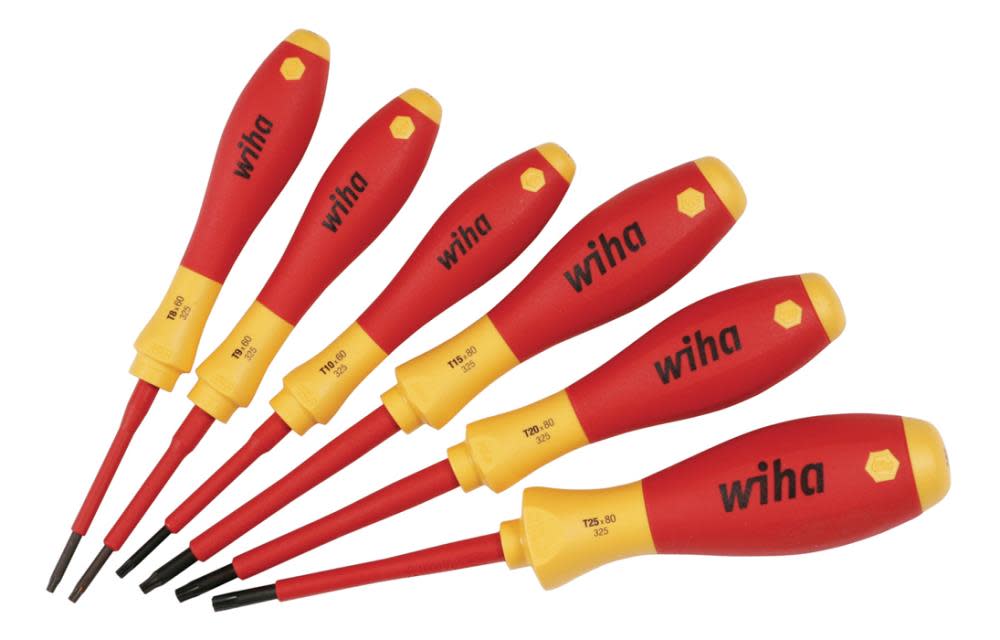 Wiha Insulated SoftFinish Torx Screwdriver Set 6 Piece - Ascmtools