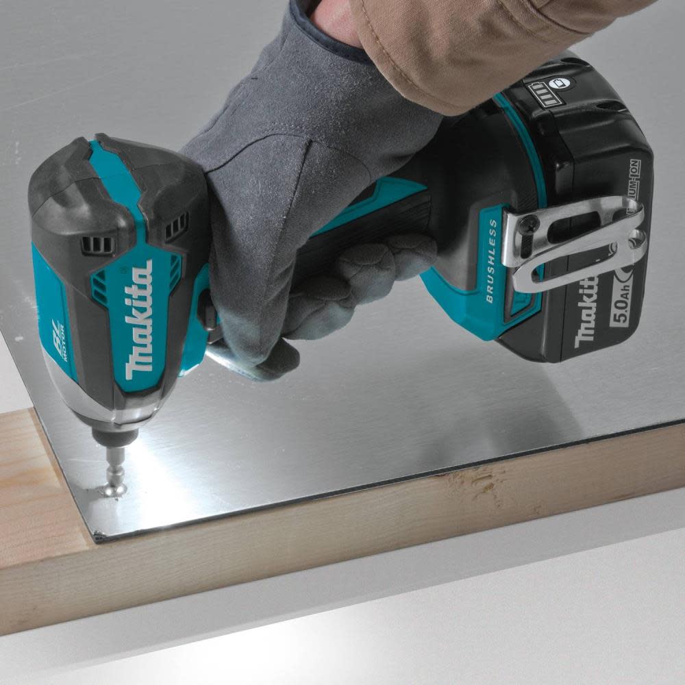 Makita 18V LXT Lithium-Ion Brushless Cordless Impact Driver Kit (5.0Ah) - Ascmtools
