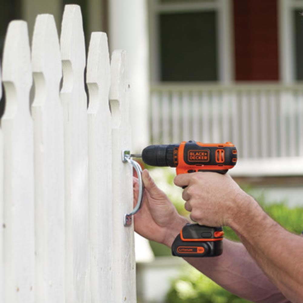 Black and Decker 12V MAX Li-Ion Cordless Drill Kit - Ascmtools