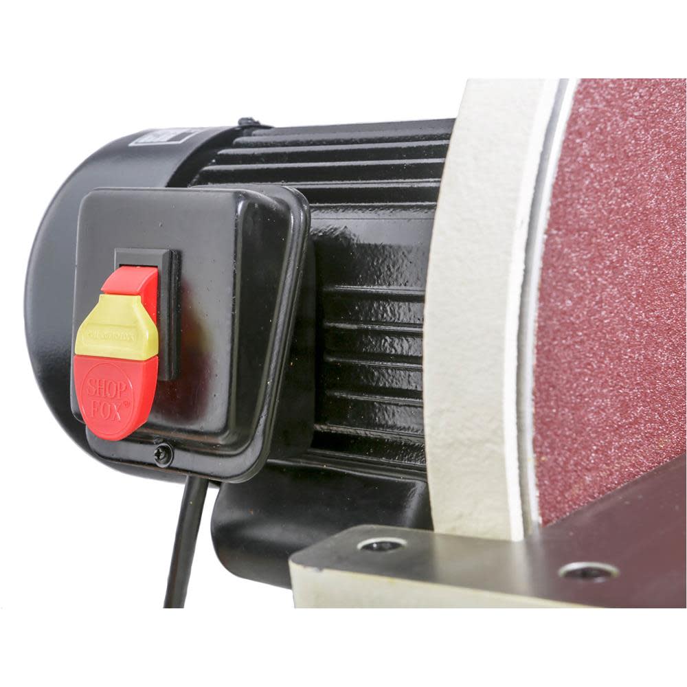 Shop Fox Adhesive Disc Sander 110V 1HP 12″ Pressure Sensitive - Ascmtools