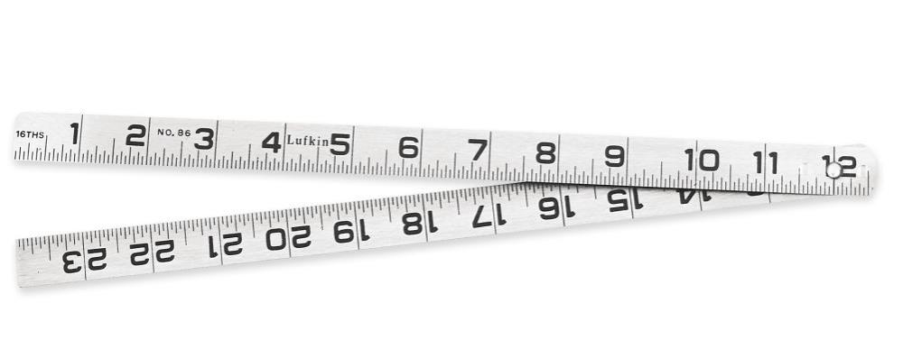 Crescent Lufkin Steel Blacksmith’s Rule 3/4 In. x 2 Ft. - Ascmtools