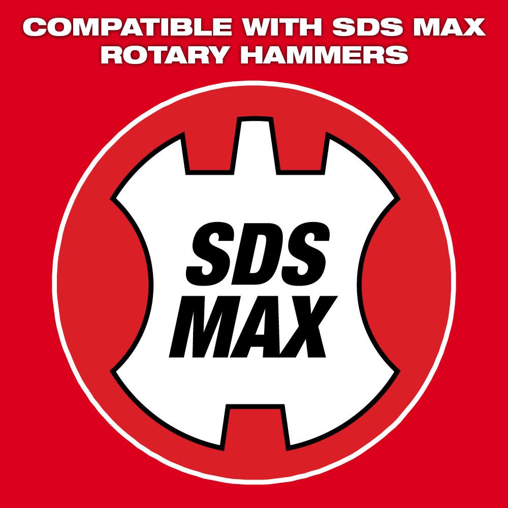 Milwaukee SDS MAX Rotary Hammer Drill Bit 4CT MX4 1 1/2″ X 24″ X 29″ - Ascmtools