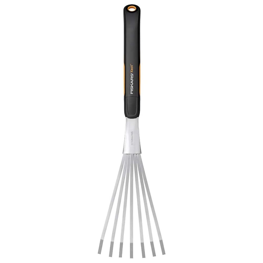 Fiskars Xact 7 Tine Garden Hand Rake with Softgrip Handle - Ascmtools