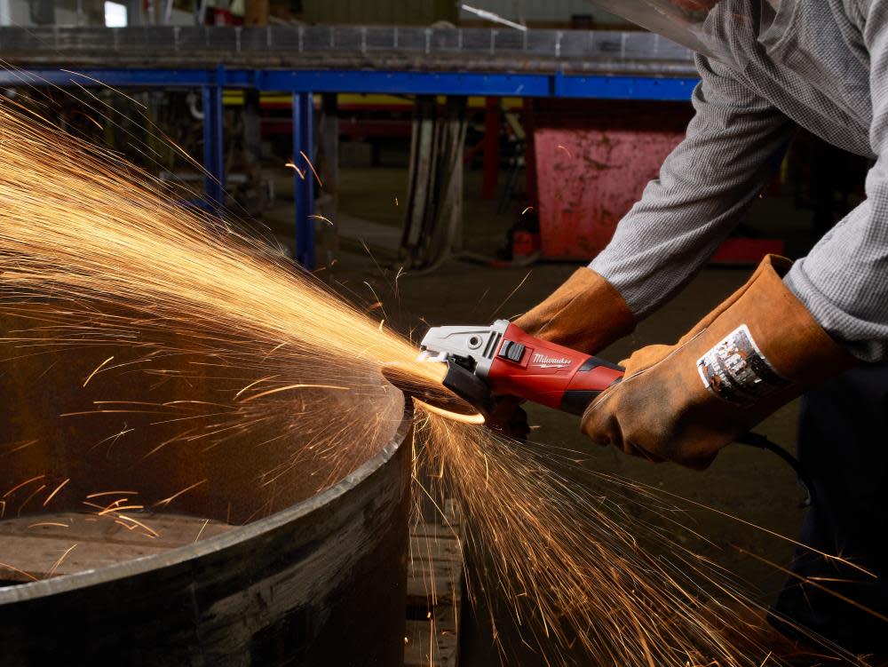 Milwaukee 13 Amp 5 In. Small Angle Grinder Slide Lock-On - Ascmtools