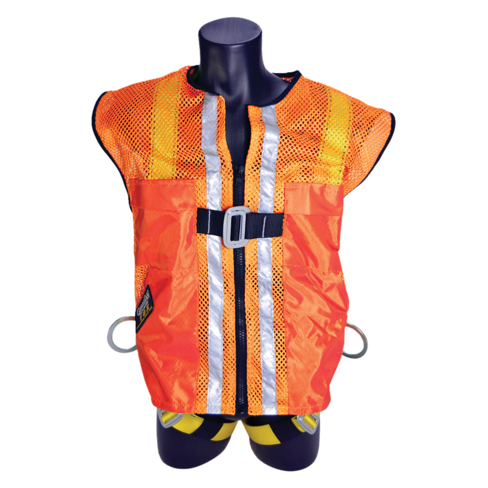 Guardian Fall Protection Mesh Construction Tux Harness – L – Orange - Ascmtools