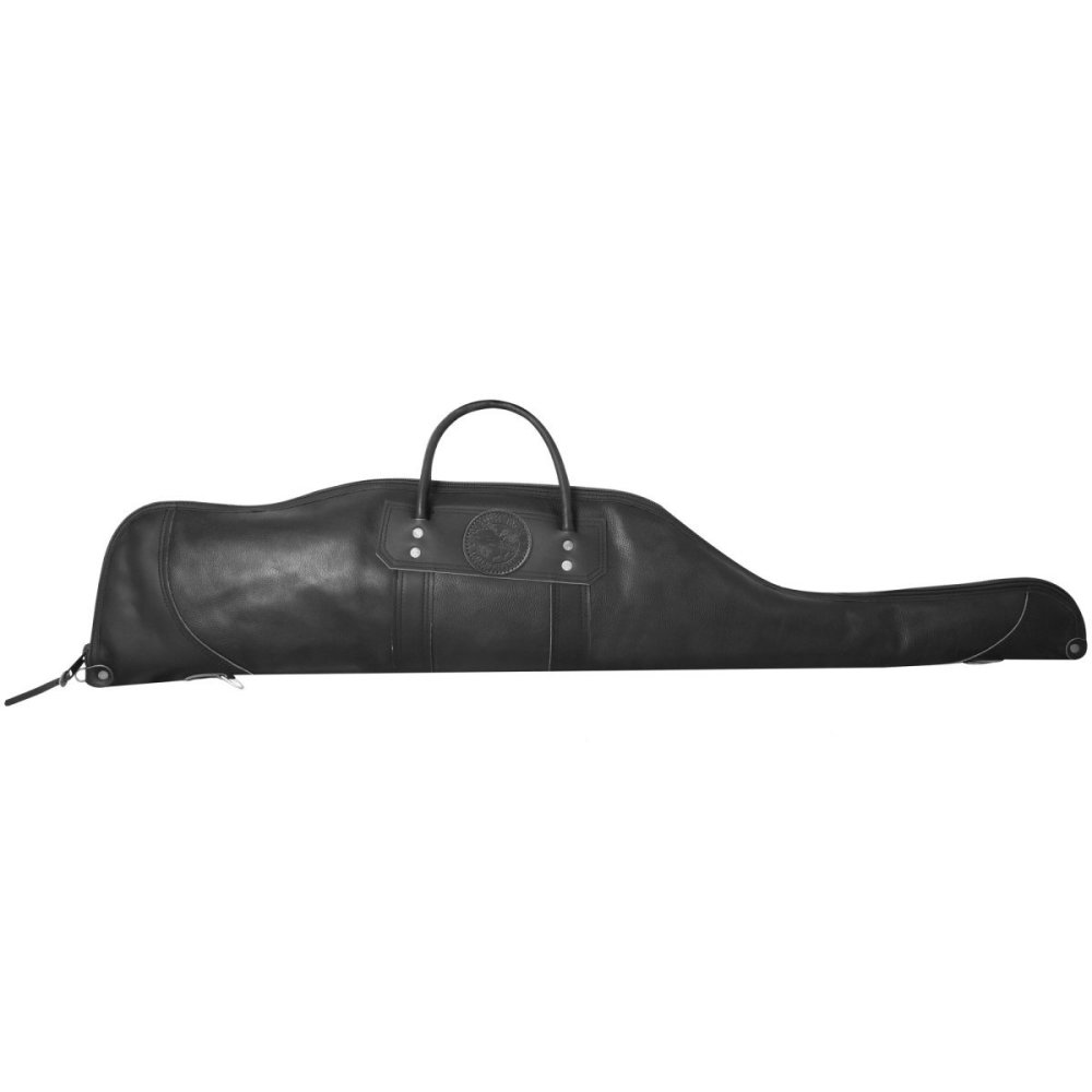 Duluth Pack 49 In. L Black Pebbled Leather Rifle Case With Scope - Ascmtools