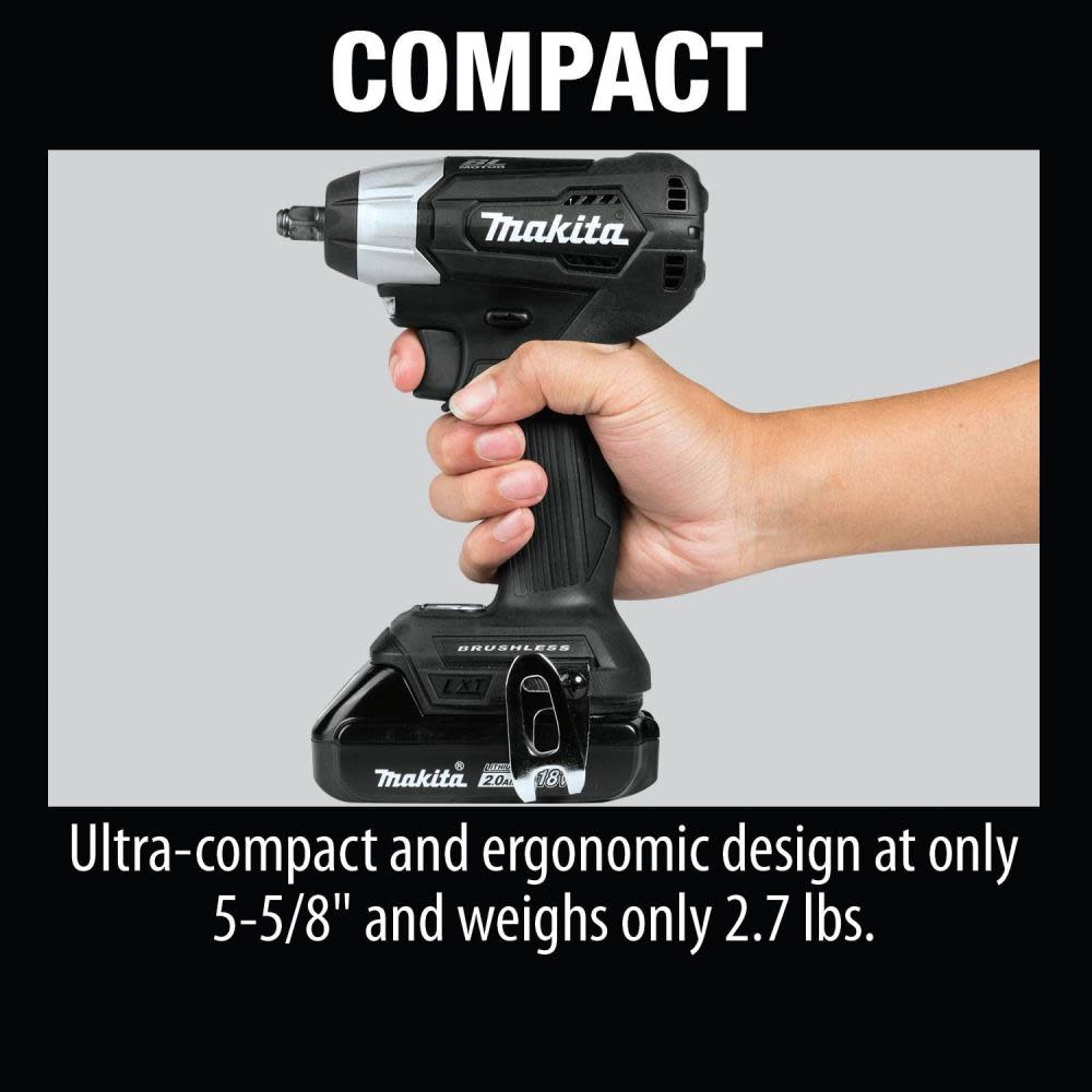 Makita 18V LXT Sub Compact 3/8″ Sq Drive Impact Wrench Kit - Ascmtools