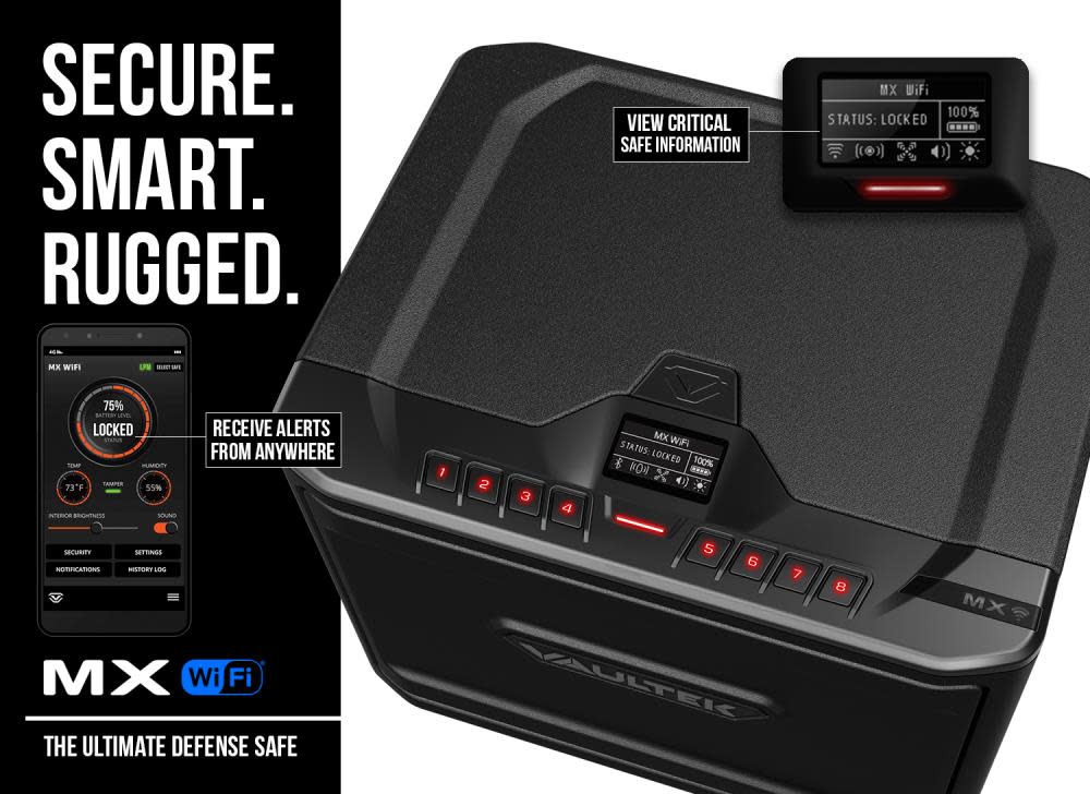Vaultek Safe NMX WiFi Smart Safe WiFi 8 Pistol Capacity - Ascmtools