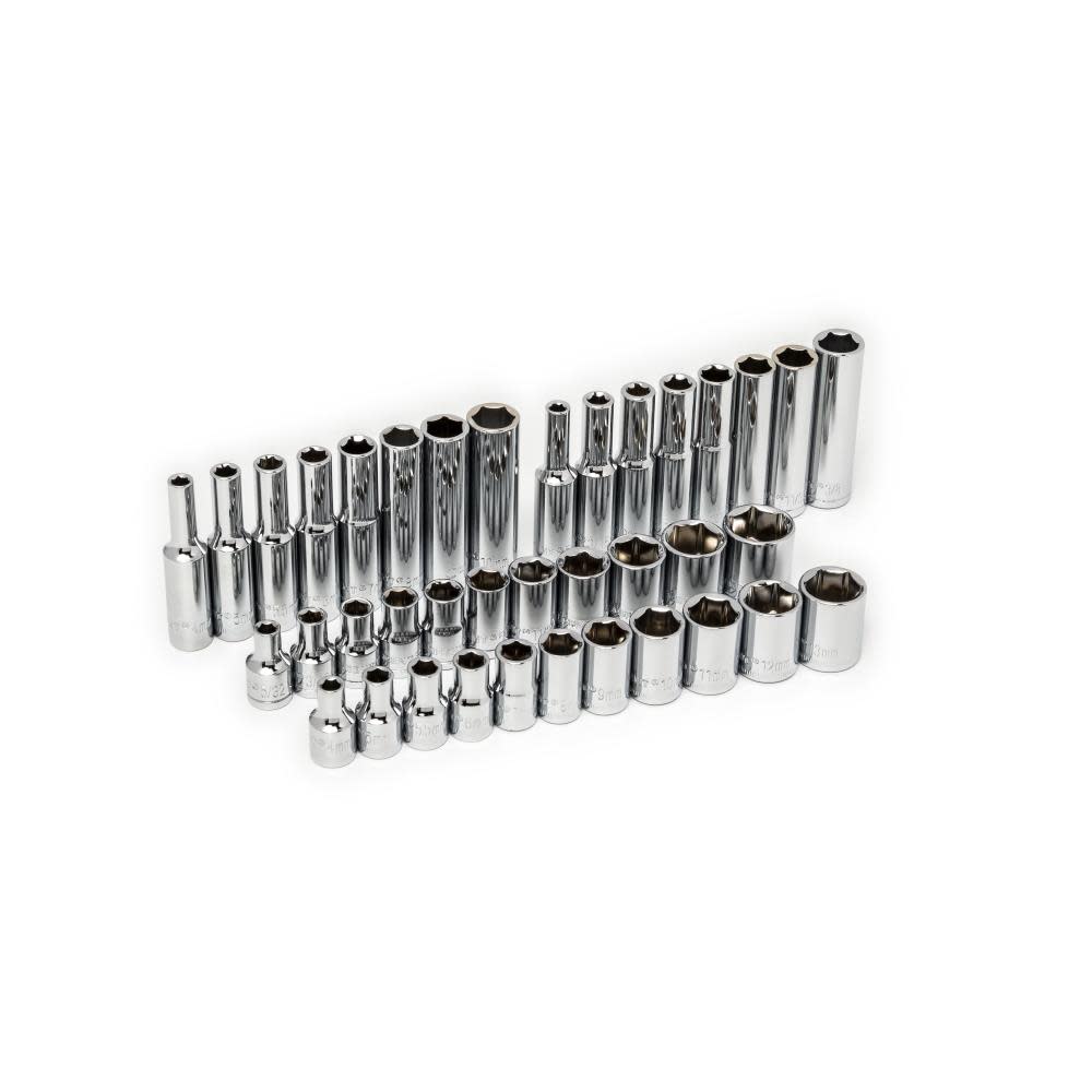Crescent 180 Piece 1/4″ and 3/8″ Drive 6 Point SAE/Metric Professional Tool Set - Ascmtools
