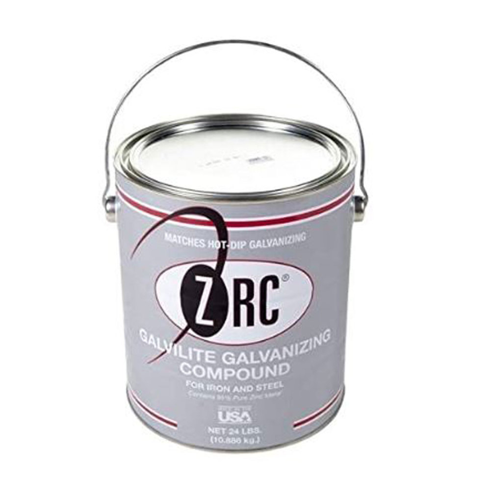 ZRC 1 Gallon of Cold Galvanizing Compound for Iron and Steel Contains 95 Percent Zinc Metal - Ascmtools
