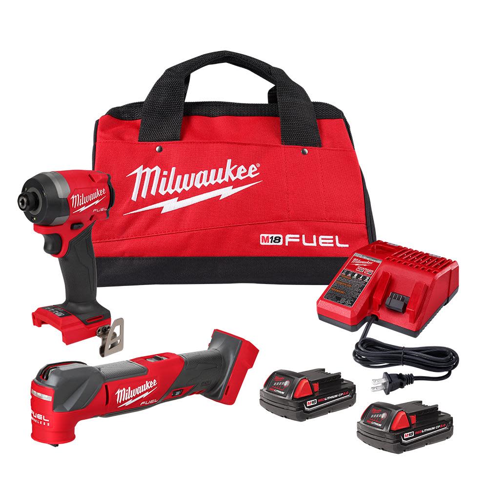 Milwaukee M18 FUEL 2 Tool Combo Kit - Ascmtools