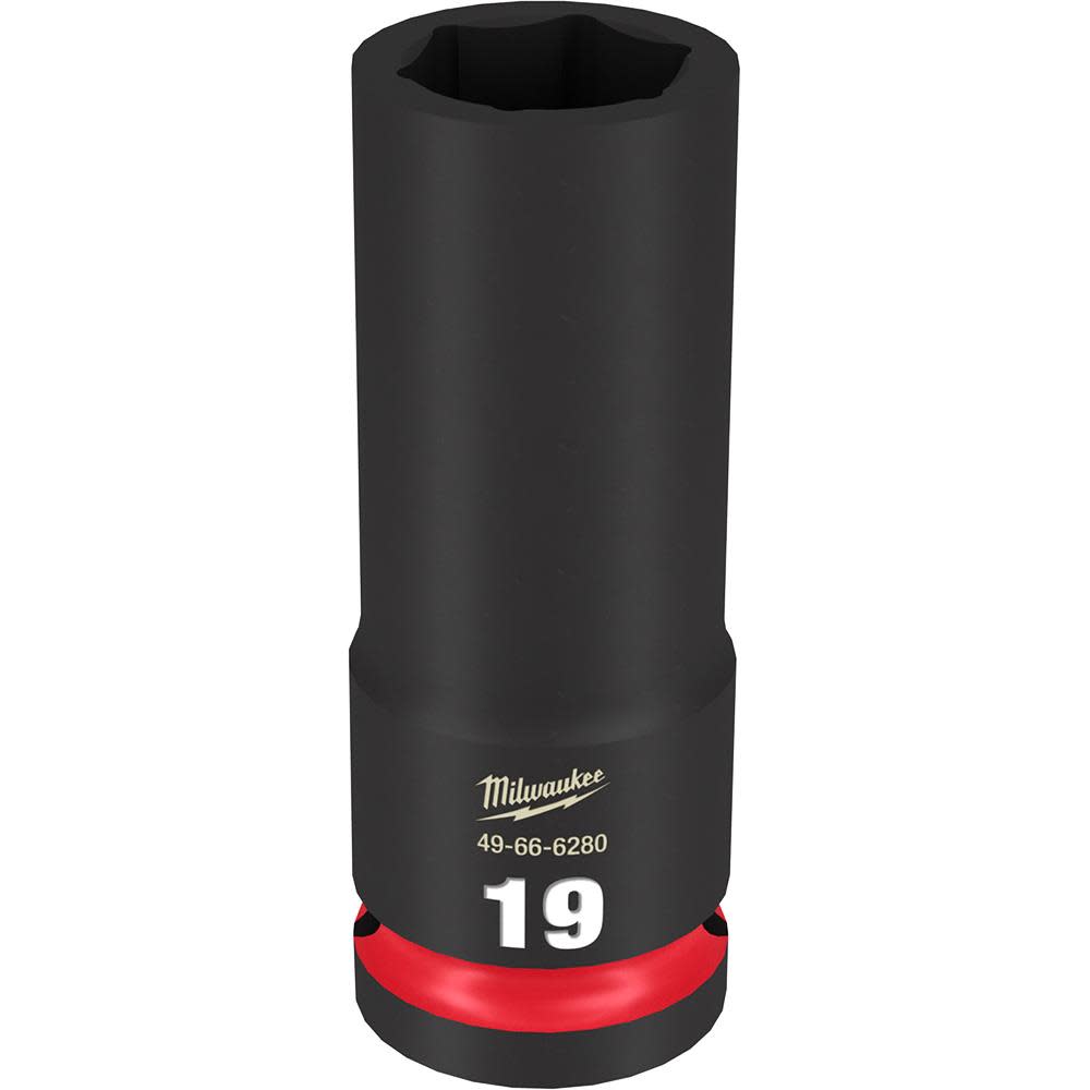 Milwaukee SHOCKWAVE Impact Duty Socket 1/2″ Drive 19MM Deep 6 Point - Ascmtools