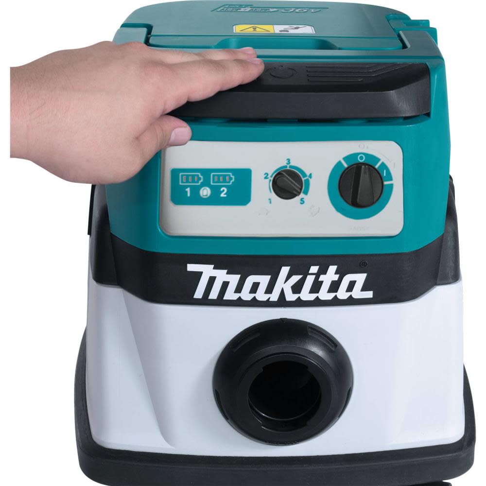 Makita 18V X2 36V LXT 2.1 Gallon Wet/Dry Dust Extractor/Vacuum Bare Tool - Ascmtools