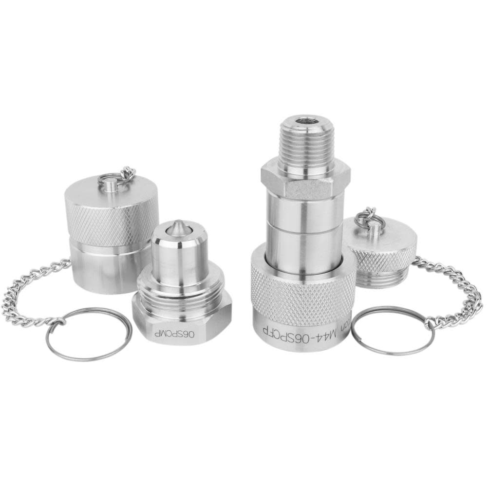 Milton 3/8″ NPTF Hydraulic Speedy Coupler Complete Set - Ascmtools