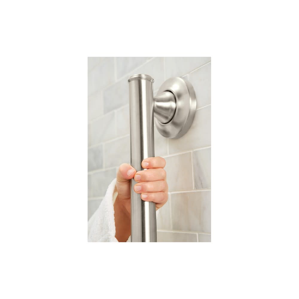 Moen Home Care Brushed Nickel Steel 16″ Elegance Grab Bar - Ascmtools