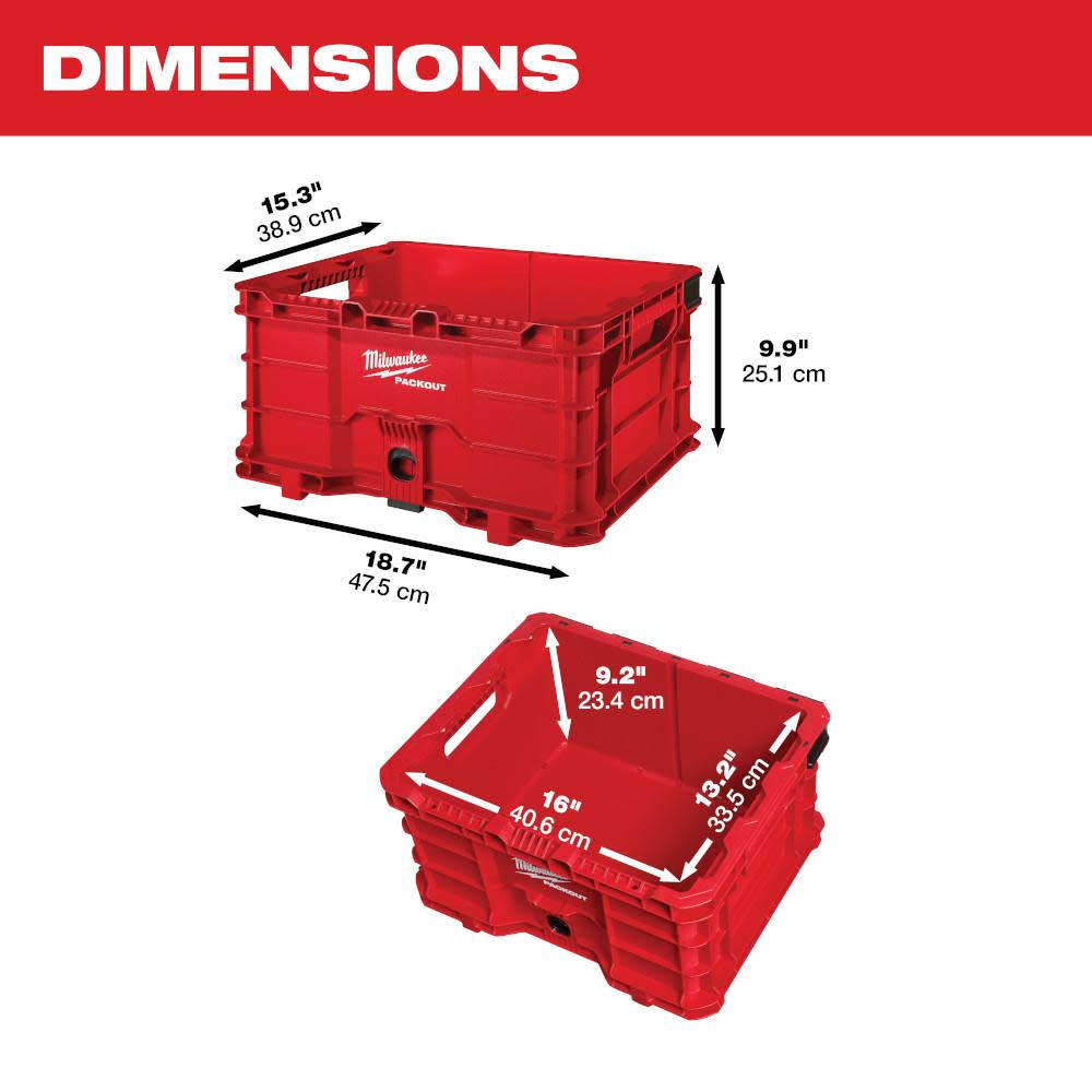 Milwaukee PACKOUT Crate - Ascmtools