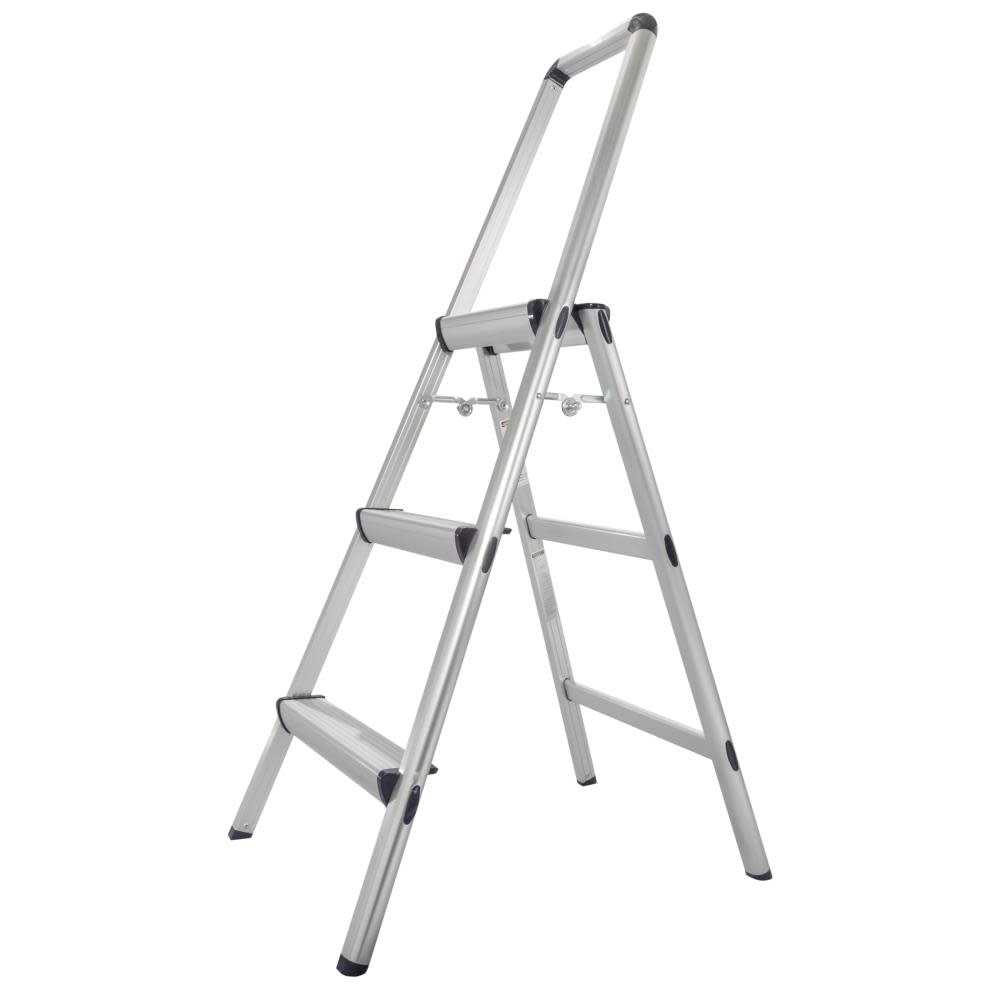 Xtend and Climb 3-Step 225-lb Load Capacity Silver Aluminum Step Stool - Ascmtools