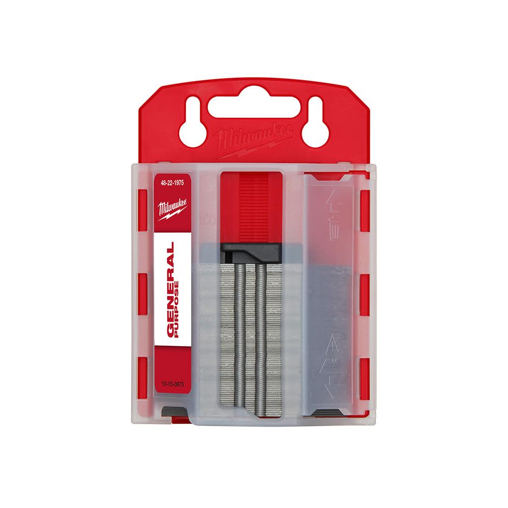 Milwaukee 75-Piece General Purpose Utility Blades with Dispenser - Ascmtools