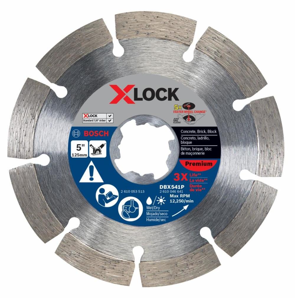 Bosch 5 In. X-LOCK Premium Segmented Diamond Blade Premium - Ascmtools