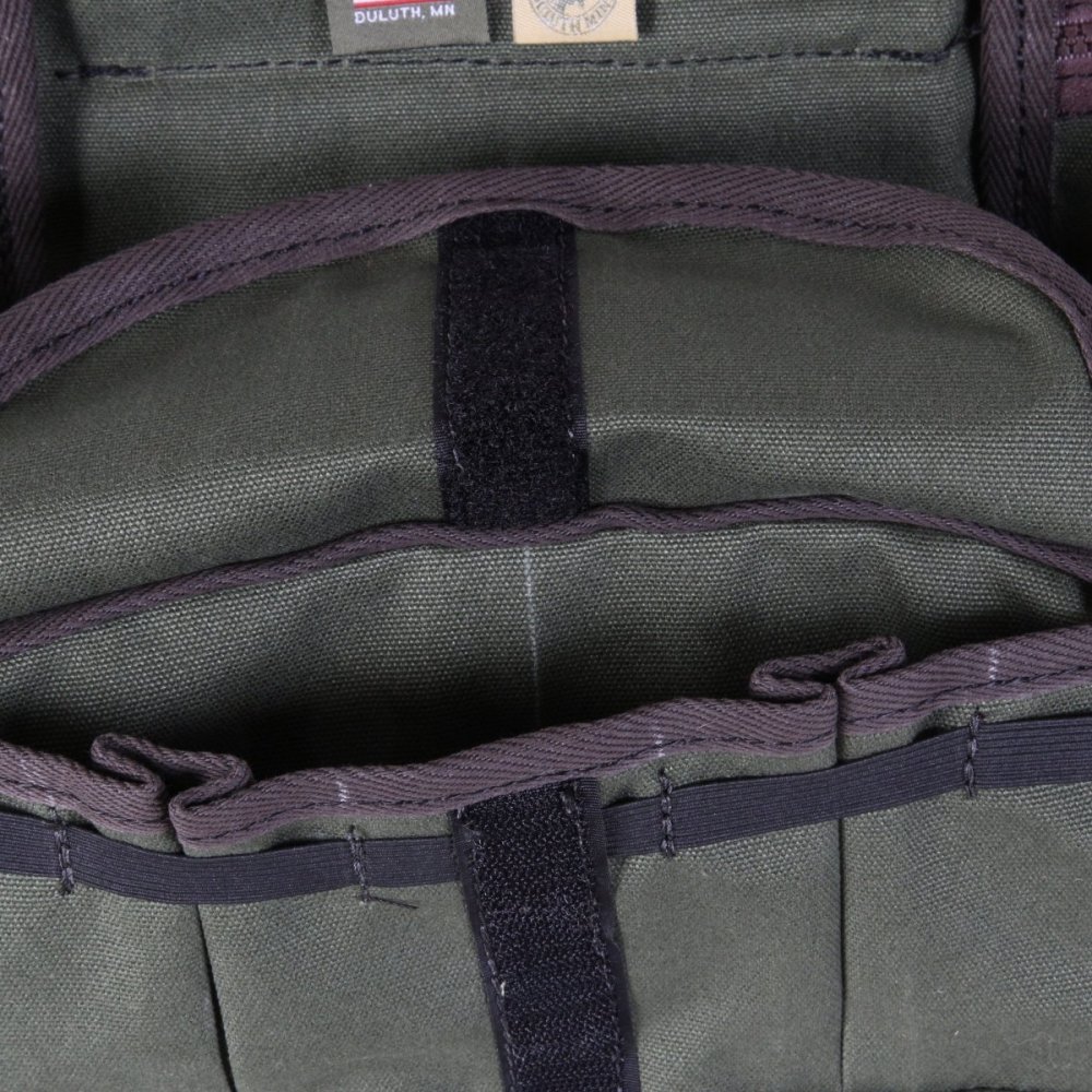 Duluth Pack 9 Liter Capacity Olive Drab Canvas Lumbar Pack - Ascmtools
