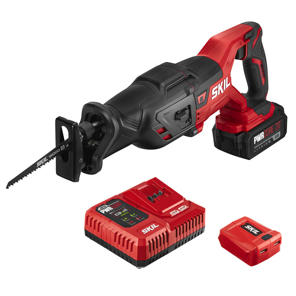 SKIL PWRCore 20 Brushless 20V Reciprocating Saw Kit - Ascmtools