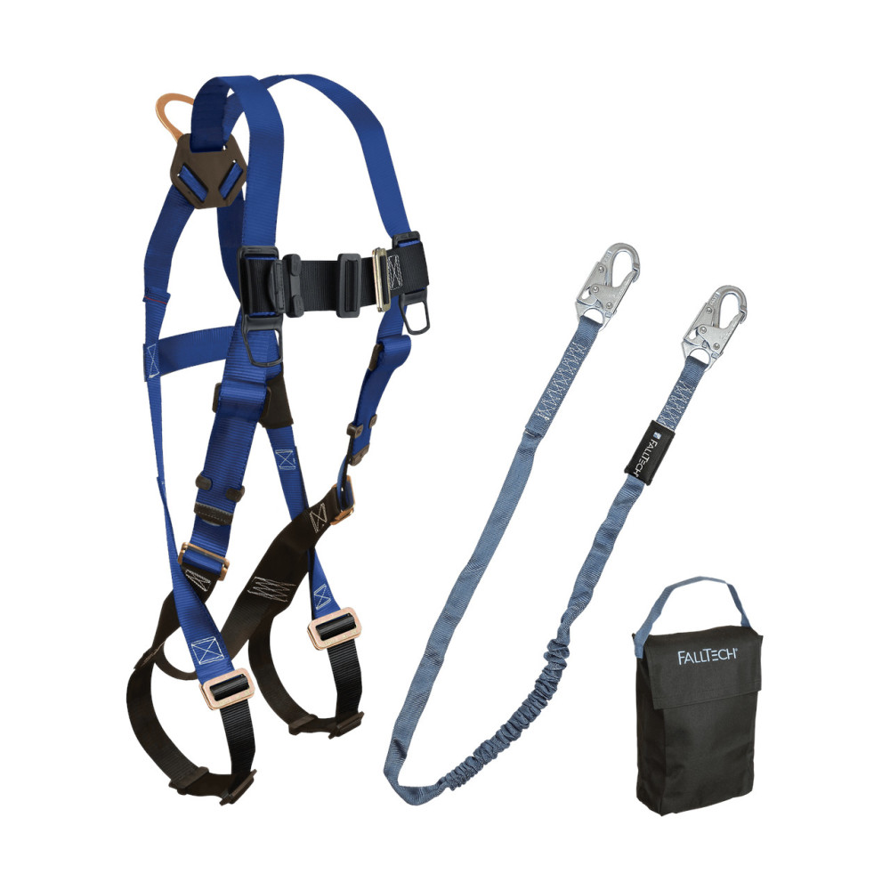 Falltech Harness Lanyard & Storage Bag Kit 3pc - Ascmtools