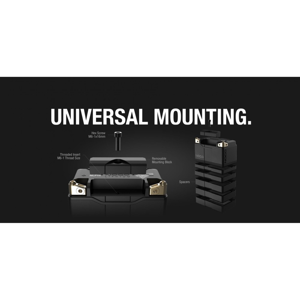 Noco 12V 500A 4Ah Lithium Powersport Battery - Ascmtools