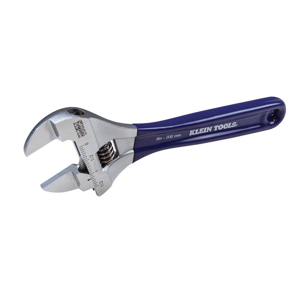 Klein Tools Slim-Jaw Adjustable Wrench 8″ - Ascmtools