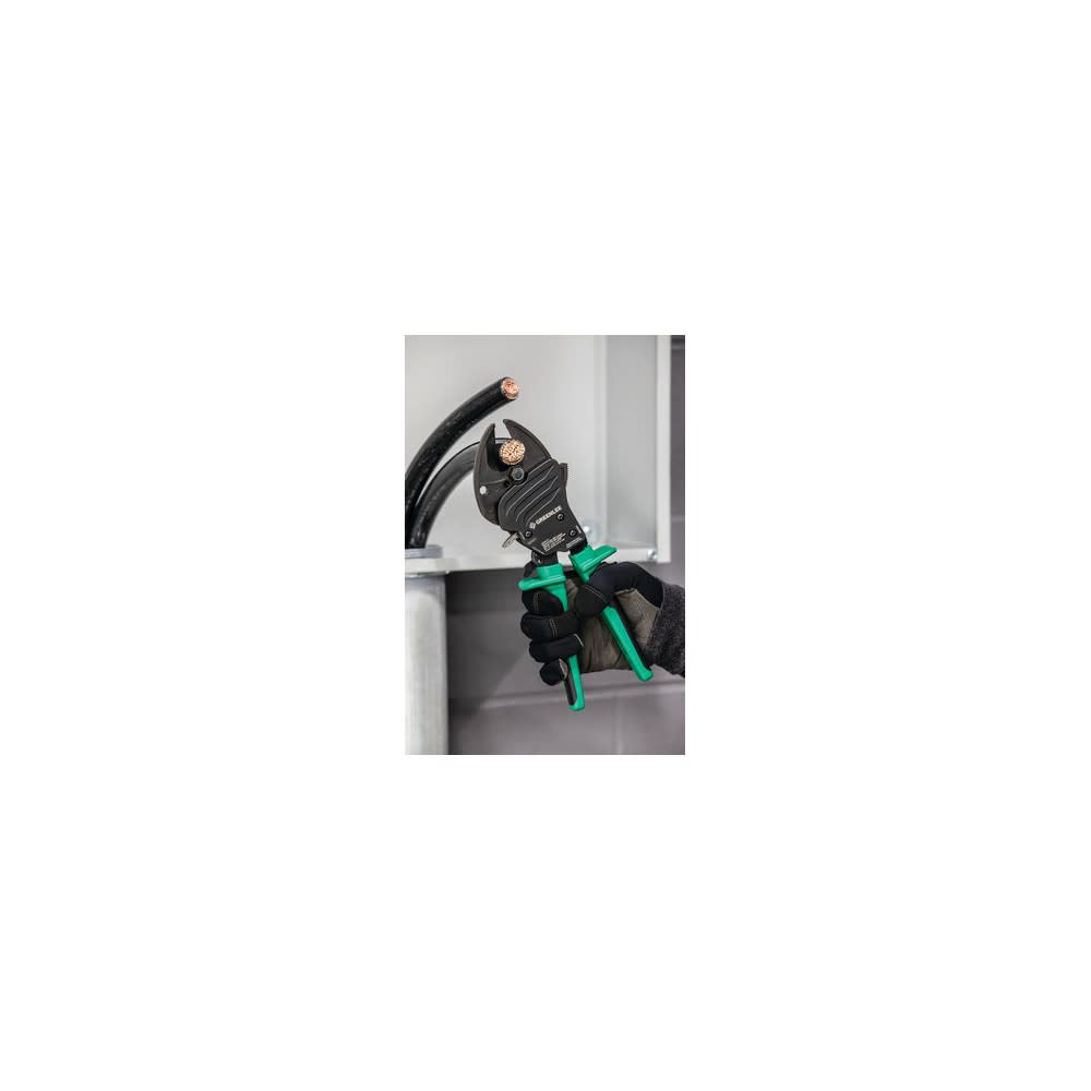 Greenlee Ratchet Cable Cutter 11.25″ Cushioned Grip Open Jaw - Ascmtools