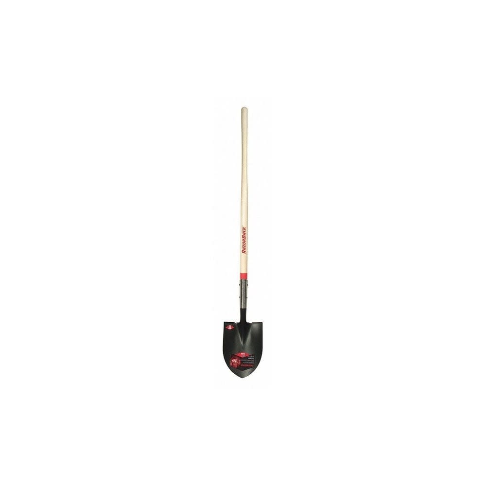 Razorback 48 In. Round Point Closed Back Digging Shovel with Wood Handle - Ascmtools