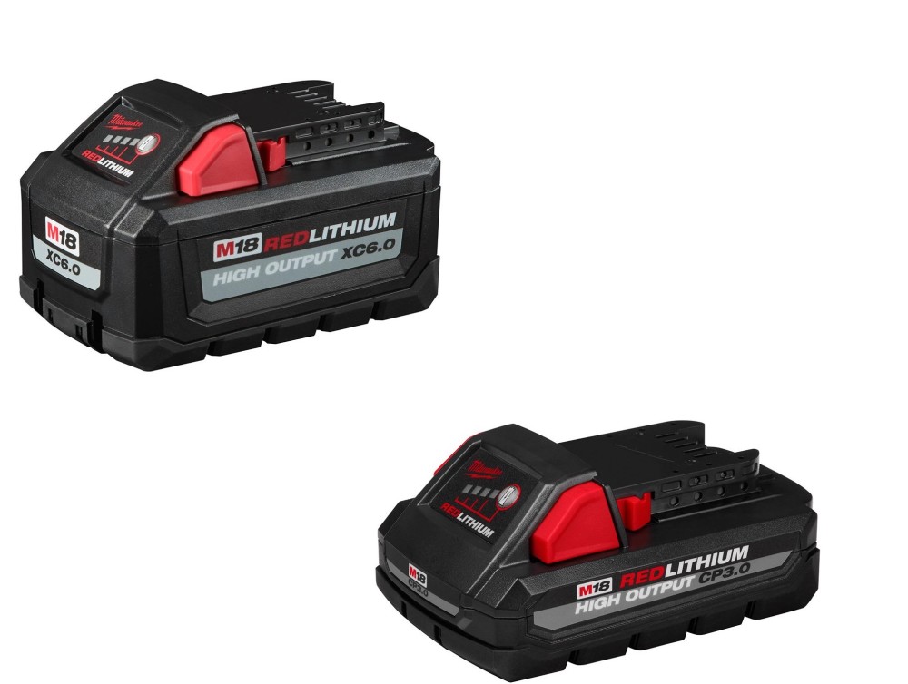 Milwaukee M18 REDLITHIUM HIGH OUTPUT XC 6Ah and 3Ah Battery 2pk Bundle - Ascmtools