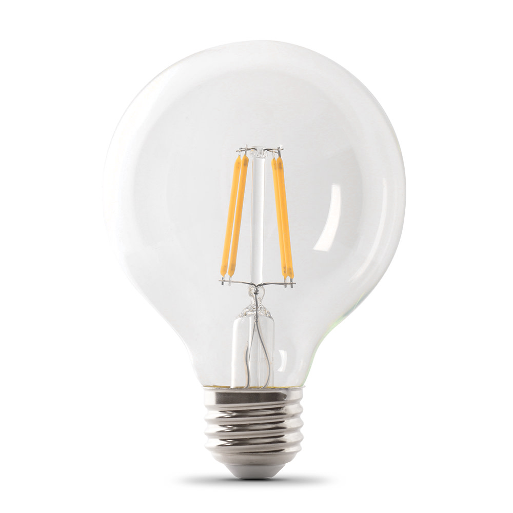 Feit Electric 40W G25 2700K Soft White Filament LED Bulb 3pk - Ascmtools