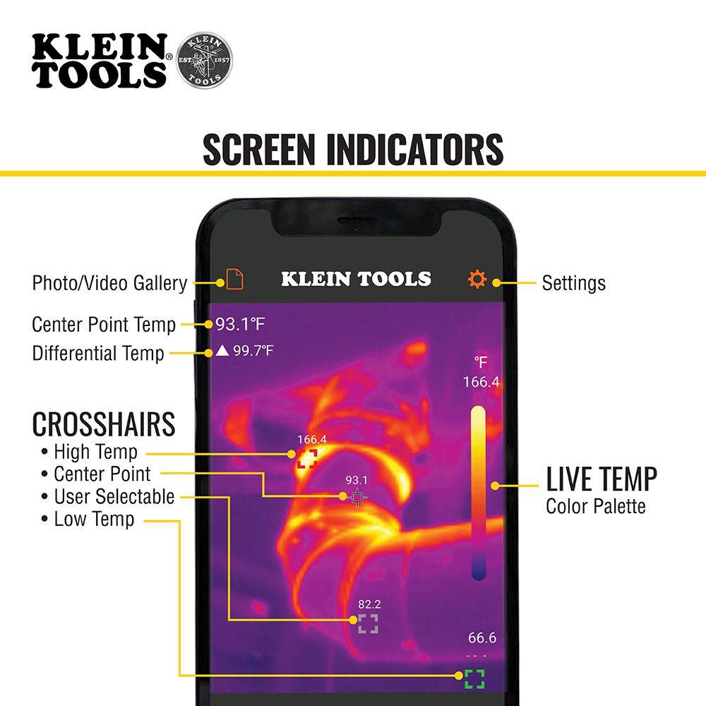 Klein Tools Thermal Imager for iOS Devices - Ascmtools