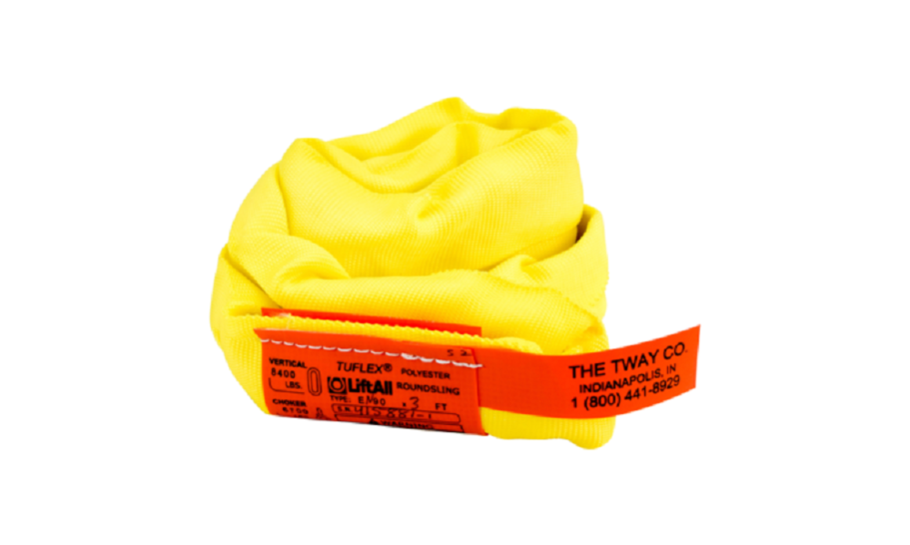 Lift-All 8 Ft. Yellow Endless Tuflux Poly Roundsling - Ascmtools
