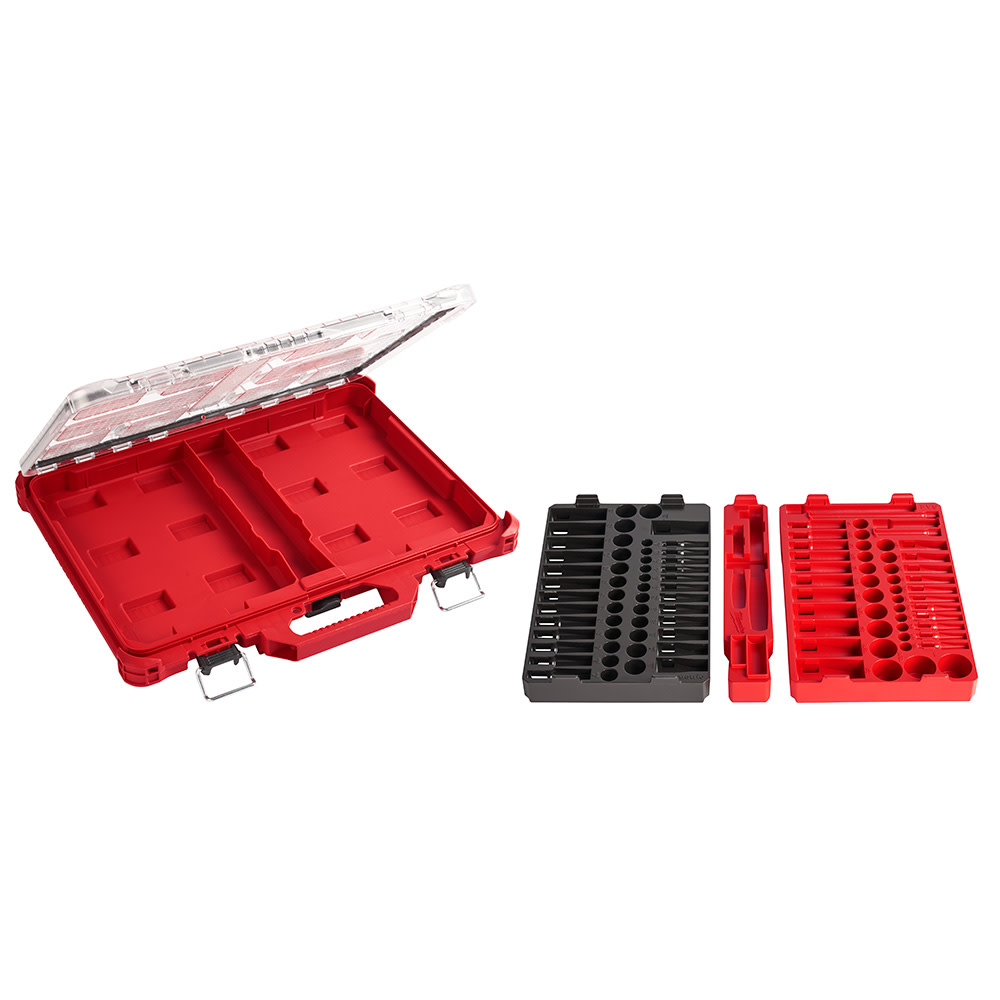 Milwaukee 1/4″ & 3/8 106pc Ratchet and Socket Set in PACKOUT – SAE & Metric - Ascmtools