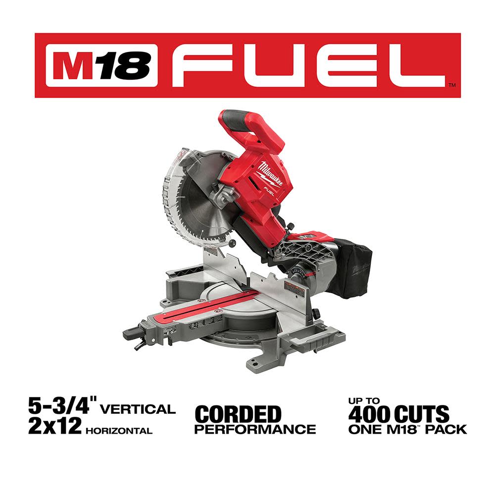 Milwaukee M18 FUEL HIGH DEMAND 10″ Miter Saw Bare Tool - Ascmtools