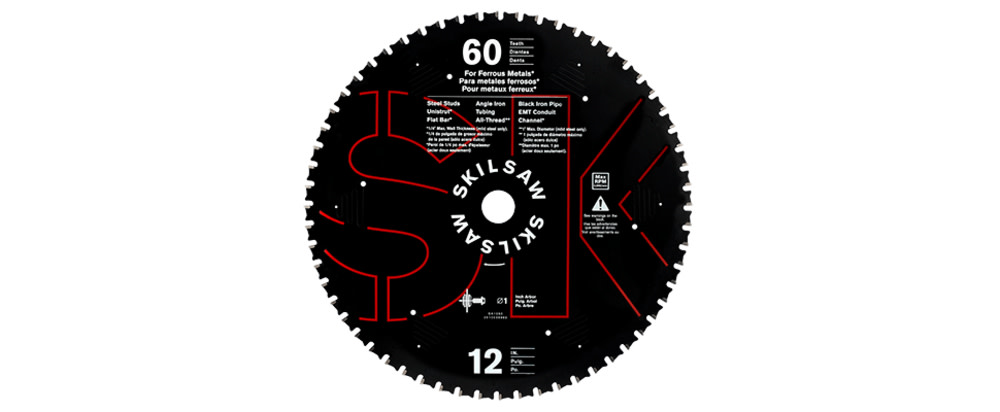 Skilsaw 12In X 60T DRY CUT METAL BLADE - Ascmtools
