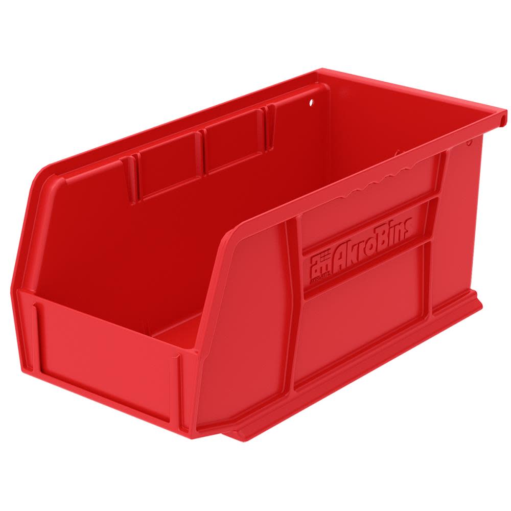 Akro-Mils AkroBin 10-7/8In x 5-1/2In x 5In Red - Ascmtools