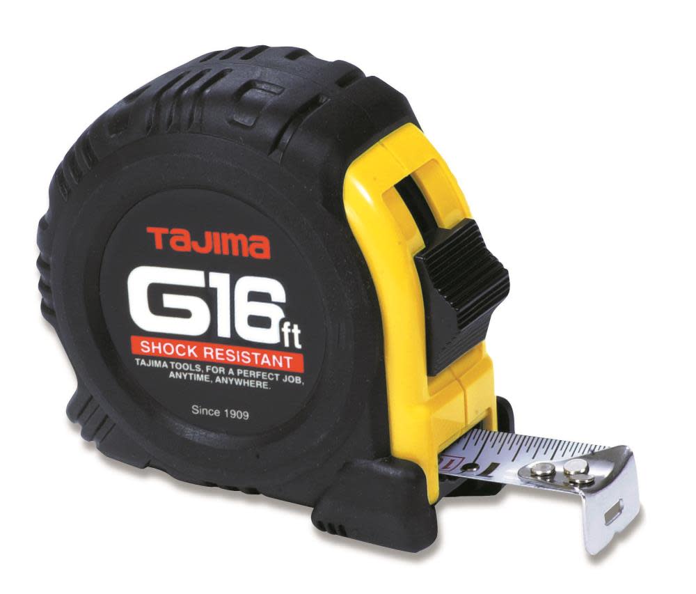 Tajima 16 Ft. Standard Scale Tape Measure with 1 In. Steel Blade - Ascmtools