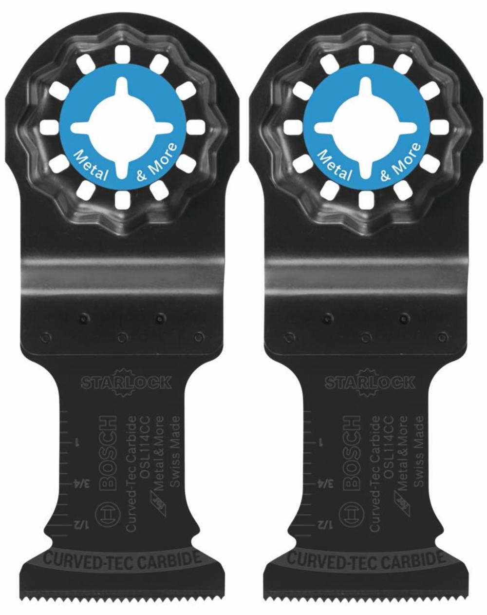Bosch 1-1/4 In. Starlock Oscillating Multi-Tool Curved-Tec Carbide Extreme Plunge Blade 2 pk. - Ascmtools