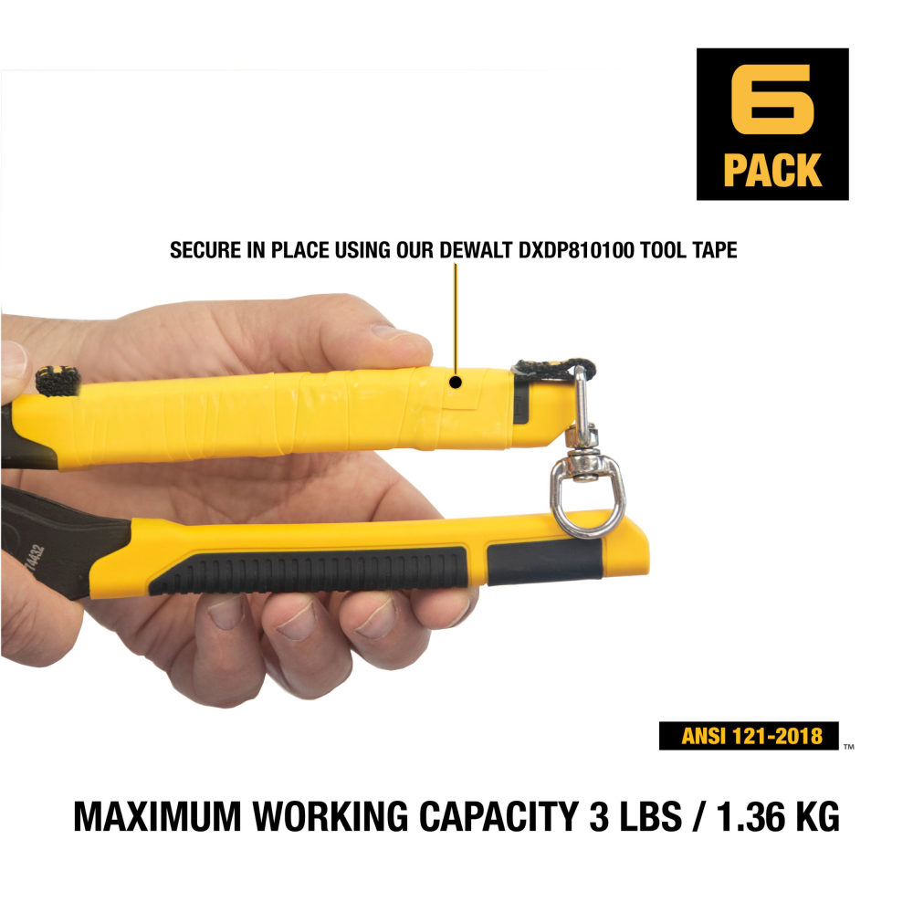 DEWALT Tool Attachment with Swivel 6pk 2.5″ - Ascmtools