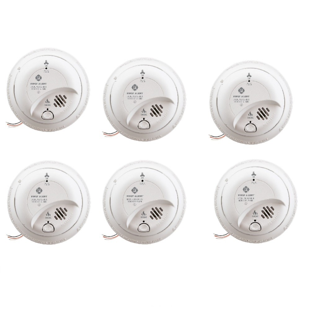 First Alert Hardwired Smoke and Carbon Monoxide Alarm with Battery Backup – Pack of 6 - Ascmtools