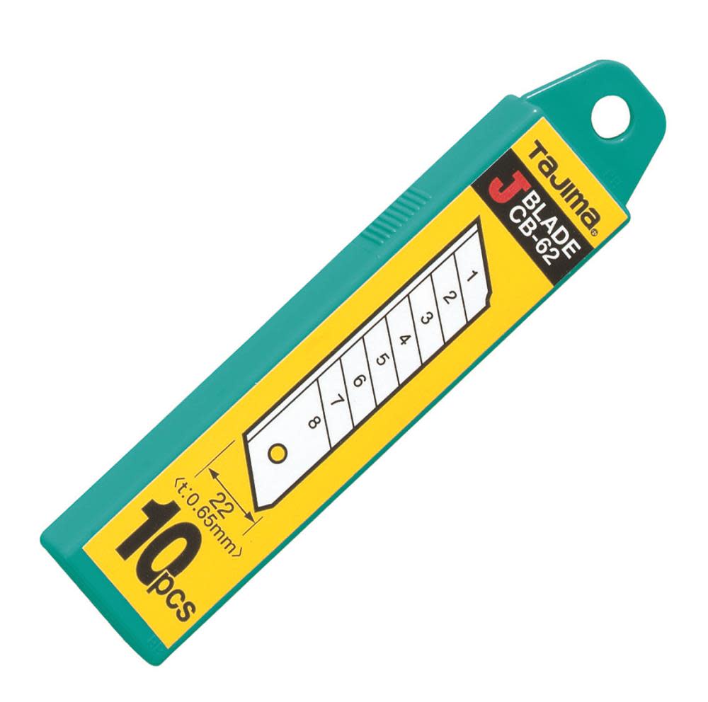 Tajima 7/8″ 8 Point ENDURA Utility Knife Replacement Blades 10pk - Ascmtools