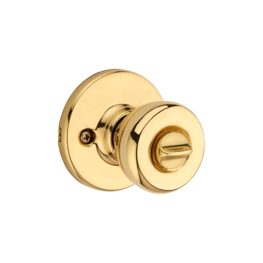 Kwikset Polished Brass Security Keyed Entry Exterior Tylo Lockset Knob - Ascmtools