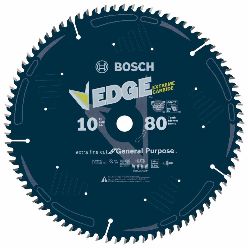 Bosch 10 In. 80 Tooth Edge Circular Saw Blade for Extra-Fine Finish - Ascmtools