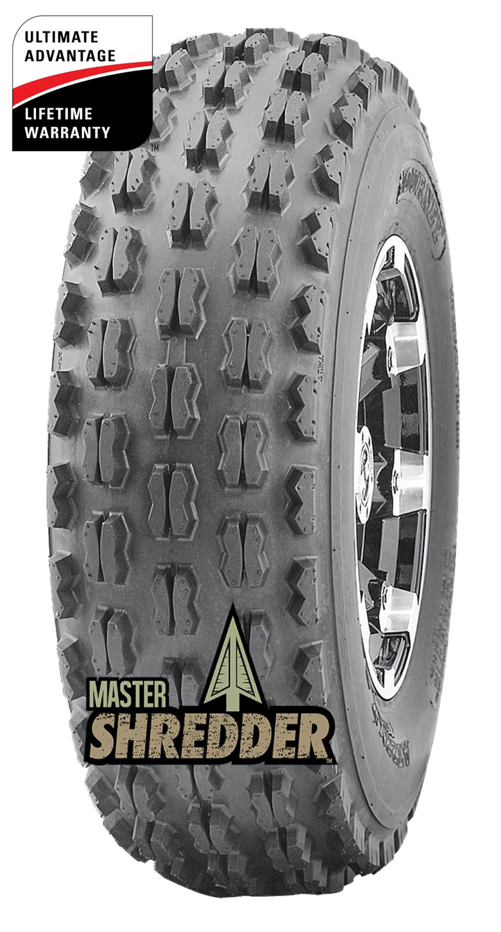 Master ATV 21×7.00-10 6P TL Shredder (Front) ATV Tire (Tire Only) - Ascmtools