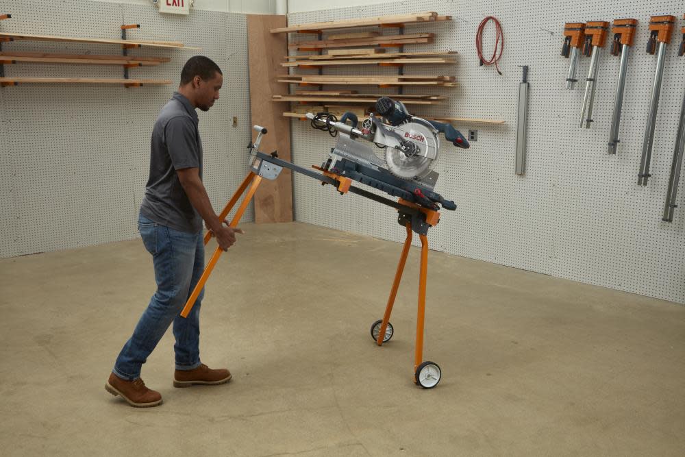 Bora Portamate Miter Saw Stand with Pedestal Roller - Ascmtools